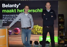 Mark Selman en Ben Vorstermans van BASF presenteerden de nieuwe fungicide Belanty